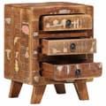 Miniatyrbilde 5 av 11: vidaXL Nattbord 37x32x50 cm gjenvunnet heltre