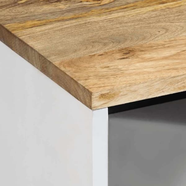 vidaXL sengebord 50x33x60 cm massivt mangotræ