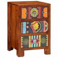 Miniatyrbilde 11 av 11: vidaXL Nattbord 40x40x60 cm heltre akasie