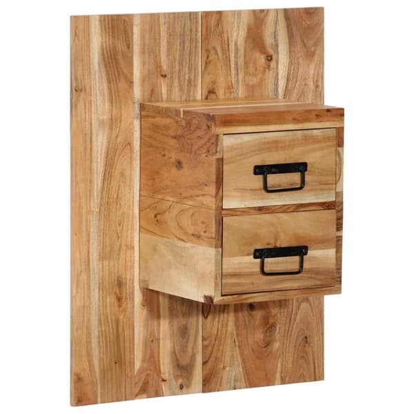 vidaXL sengebord 60x32x80 cm massivt akacietræ
