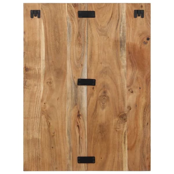 vidaXL sengebord 60x32x80 cm massivt akacietræ