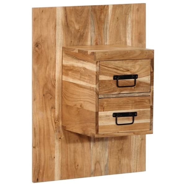 vidaXL sengebord 60x32x80 cm massivt akacietræ
