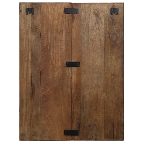 vidaXL sengeskab 60x32x80 cm massivt genbrugstræ flerfarvet