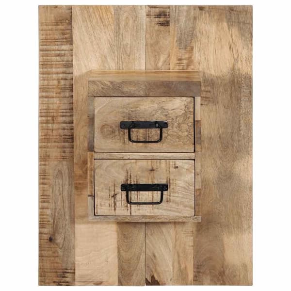 vidaXL sengeskab 60x32x80 cm massivt ru mangotræ