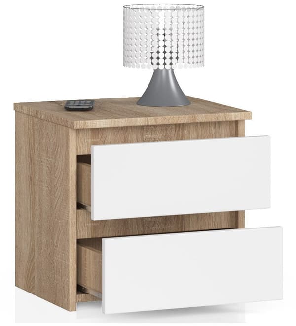 KOMMODE CL2 2SZ CLP DĄB SONOMA / HVID