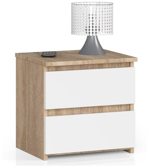 KOMMODE CL2 2SZ CLP DĄB SONOMA / HVID