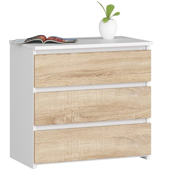NATBORD CL3 60 cm HVID / SONOMA