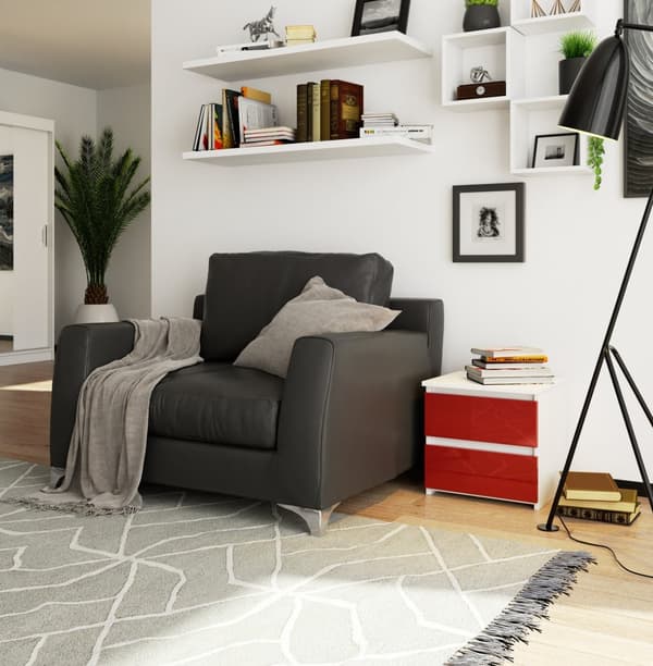 KOMMODE CL2 2SZ CLP RÖD GLANS