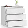 Miniatyrbild 2 av 5: NATTDUKSBORDE CL3 60 cm VIT / VIT HIGH GLOSS