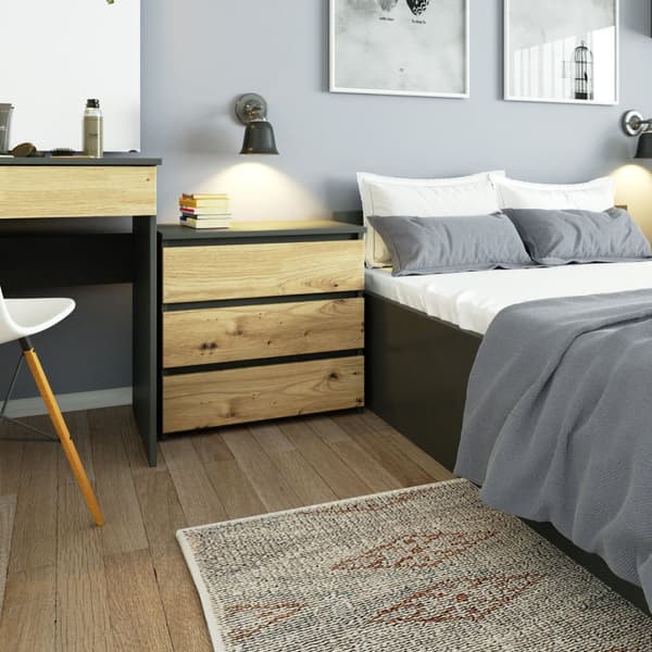 KOMMODE CL3 3SZ CLP GRÅ GRAFIT / DÅB ARTISAN