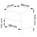 Miniatyrbillede 3 af 8: KOMMODE MOBI K-01 HVID SORT
