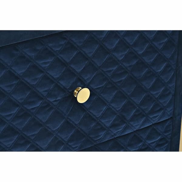 Yöpöytä DKD Home Decor 60 x 35 x 74 cm Kristalli Sininen Kullattu