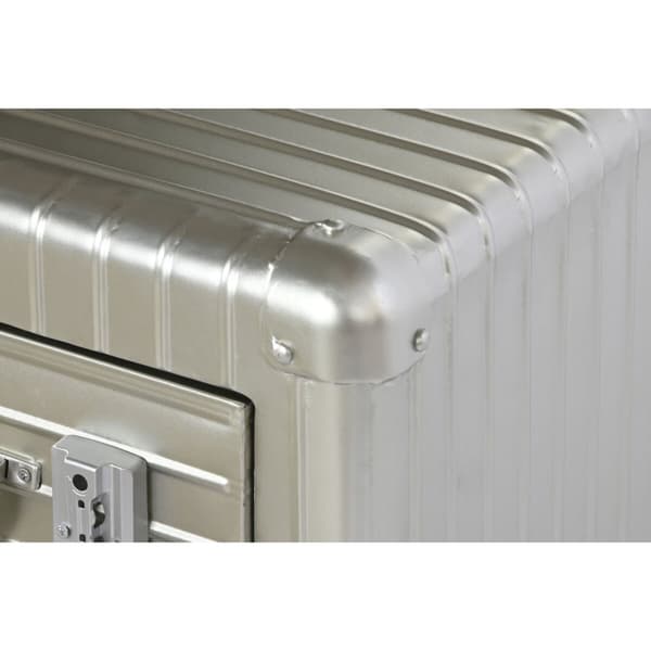 Natbord Home ESPRIT Sølvfarvet Metal Træ MDF 46 x 39 x 63 cm
