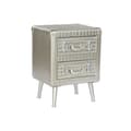 Miniatyrbilde 1 av 7: Nattbord Home ESPRIT Sølv Metall Tre MDF 46 x 39 x 63 cm