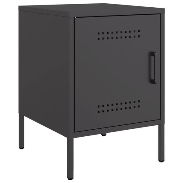 vidaXL sengebord 36x39x50,5 cm stål sort