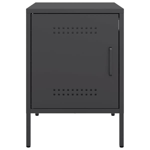 vidaXL sengebord 36x39x50,5 cm stål sort