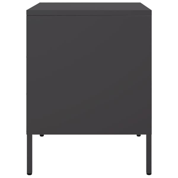 vidaXL sengebord 36x39x50,5 cm stål sort