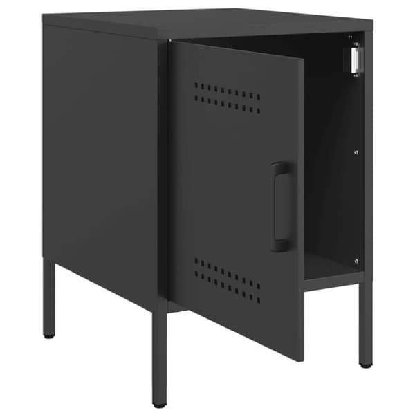 vidaXL sengebord 36x39x50,5 cm stål sort