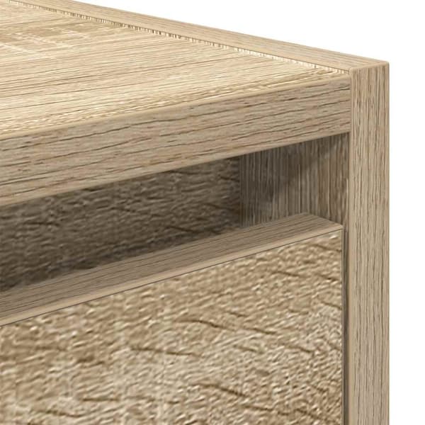 vidaXL væghængte sengeborde 2 stk. 38x34x40 cm sonoma-eg