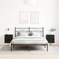 Miniatyrbilde 4 av 11: vidaXL Veggmontert nattbord 2 stk svart eik 38x34x40 cm