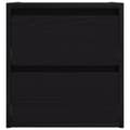 Miniatyrbilde 8 av 11: vidaXL Veggmontert nattbord 2 stk svart eik 38x34x40 cm