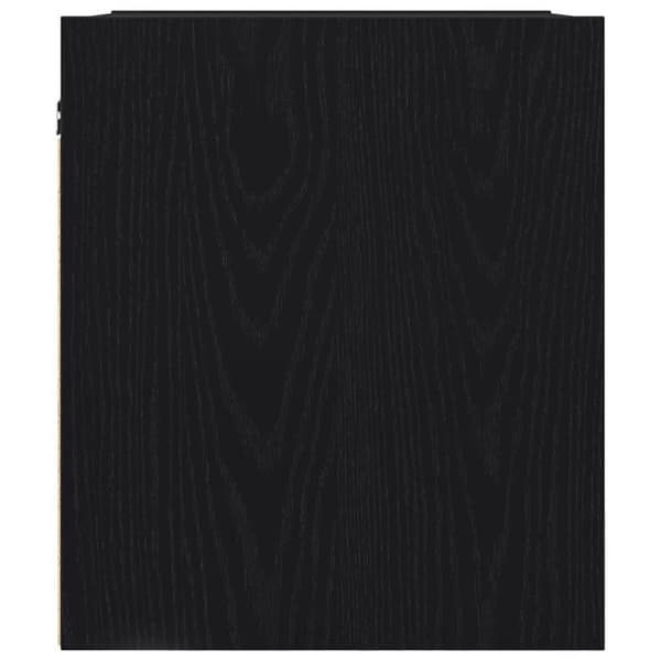 vidaXL Veggmontert nattbord 2 stk svart eik 38x34x40 cm