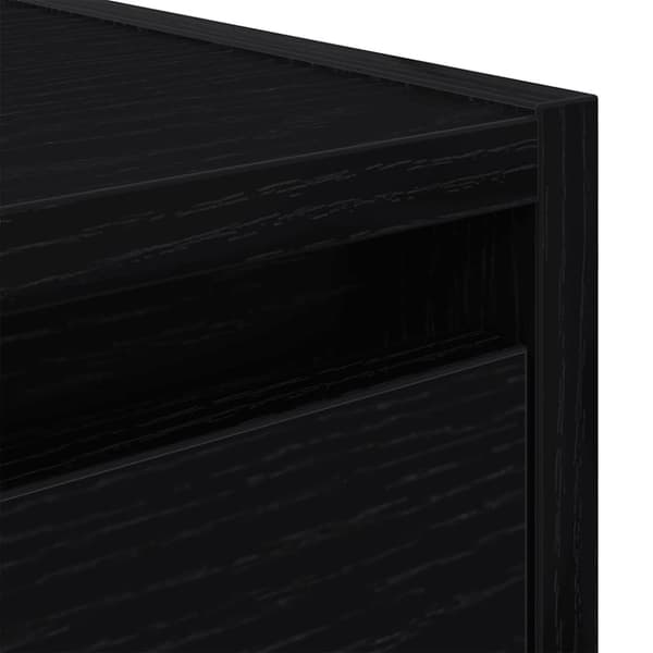 vidaXL Veggmontert nattbord 2 stk svart eik 38x34x40 cm