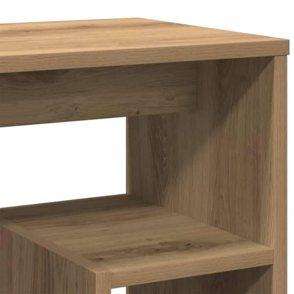 vidaXL Nattbord artisan eik 40x30x40 cm konstruert tre