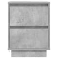 Pikkukuva 10 / 11: vidaXL Yöpöytäkaapit LED-valoilla 2 kpl Betoninharmaa 38x34x50 cm