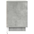 Pikkukuva 11 / 11: vidaXL Yöpöytäkaapit LED-valoilla 2 kpl Betoninharmaa 38x34x50 cm