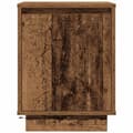 Miniatyrbilde 7 av 11: vidaXL Nattbord med LED gammelt tre 38x34x50 cm
