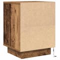 Miniatyrbilde 9 av 11: vidaXL Nattbord med LED gammelt tre 38x34x50 cm