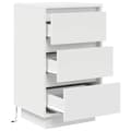 Miniatyrbillede 7 af 11: vidaXL sengeskab med LED-lys 38x34x65 cm hvid
