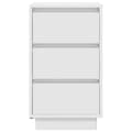 Miniatyrbillede 8 af 11: vidaXL sengeskab med LED-lys 38x34x65 cm hvid