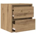 Miniatyrbilde 6 av 11: vidaXL Veggmontert nattbord artisan eik 38x34x40 cm