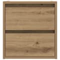 Miniatyrbilde 7 av 11: vidaXL Veggmontert nattbord artisan eik 38x34x40 cm
