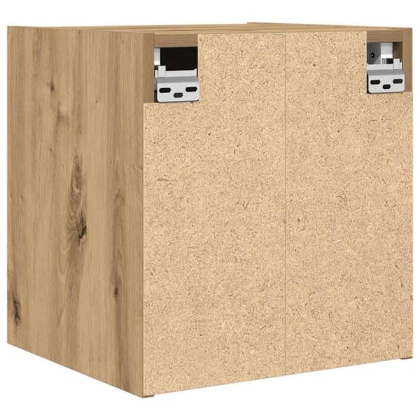 vidaXL Veggmontert nattbord artisan eik 38x34x40 cm