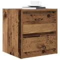 Miniatyrbilde 5 av 11: vidaXL Veggmonterte nattbord 2 stk gammelt tre 38x34x40 cm