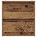 Miniatyrbilde 8 av 11: vidaXL Veggmonterte nattbord 2 stk gammelt tre 38x34x40 cm