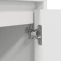 Miniatyrbilde 11 av 11: vidaXL Nattskap med LED-lys Hvit 38x34x50 cm