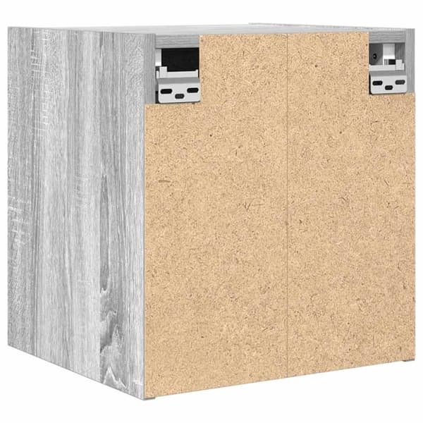 vidaXL væghængte sengeborde 2 stk. 38x34x40 cm grå sonoma-eg