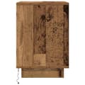 Miniatyrbilde 11 av 11: vidaXL Nattskap med LED-lys 2 stk gammelt tre 38x34x50 cm