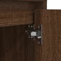Miniatyrbilde 11 av 11: vidaXL Nattbord med LED brun eik 38x34x50 cm