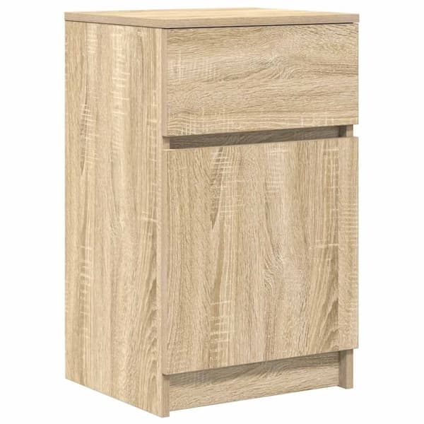 vidaXL Yöpöydät 2 kpl Sonoma-tammi 39x35x65 cm tekninen puu