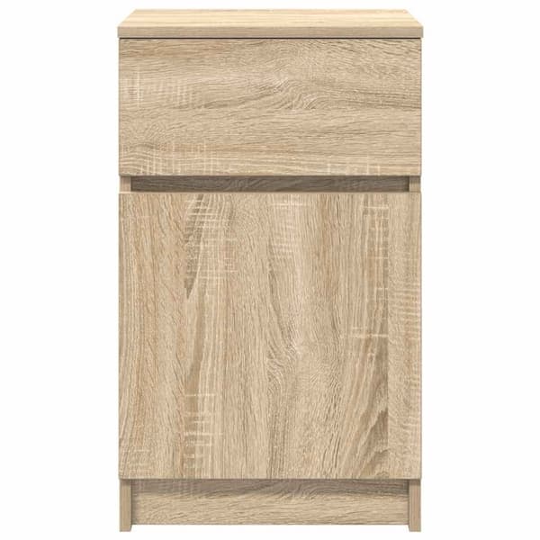 vidaXL Yöpöydät 2 kpl Sonoma-tammi 39x35x65 cm tekninen puu