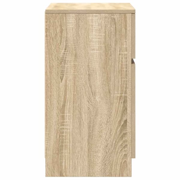vidaXL Yöpöydät 2 kpl Sonoma-tammi 39x35x65 cm tekninen puu