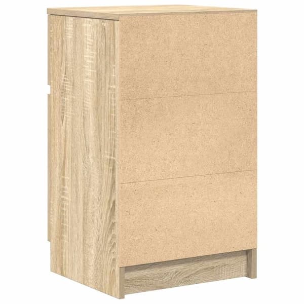 vidaXL Yöpöydät 2 kpl Sonoma-tammi 39x35x65 cm tekninen puu
