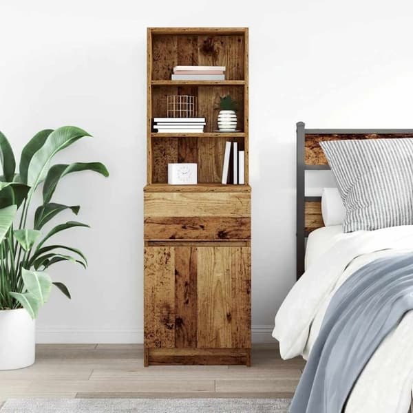 vidaXL Nattbord gammelt tre 39x35x125 cm konstruert tre