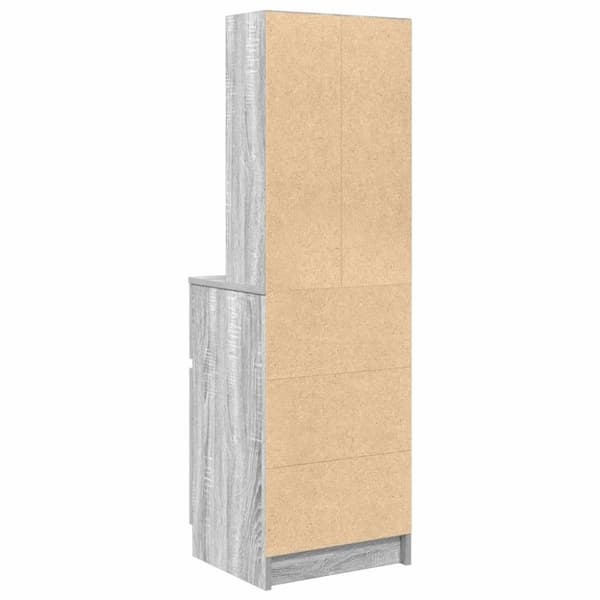 vidaXL sengebord 39x35x125 cm konstrueret træ grå sonoma-eg