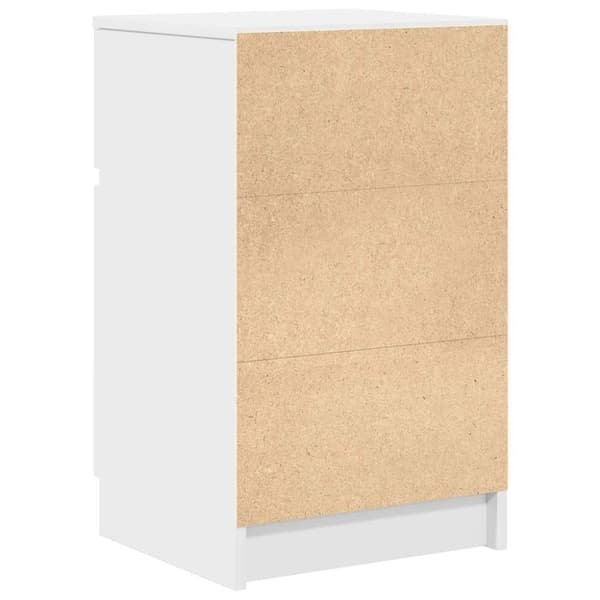 vidaXL sengeborde 2 stk. 39x35x65 cm konstrueret træ hvid